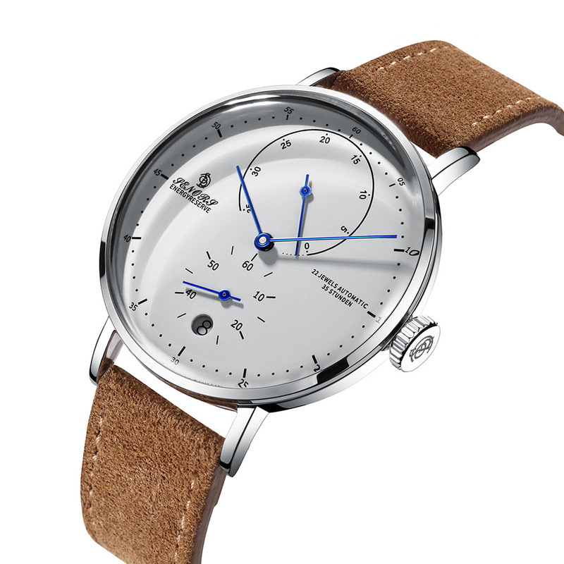 Sainas SENORS Amazon Hot Curved Glass Business Fashion Men's Watch Automatic Mechanical Watch SN082