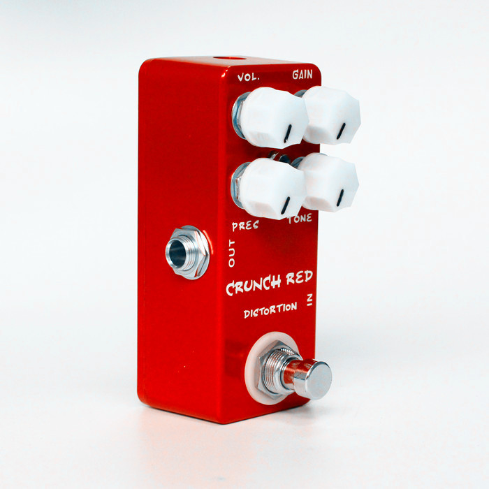 Instrumento musical efecto de guitarra CRUNCH RED DISTORTION fabricante al por mayor
