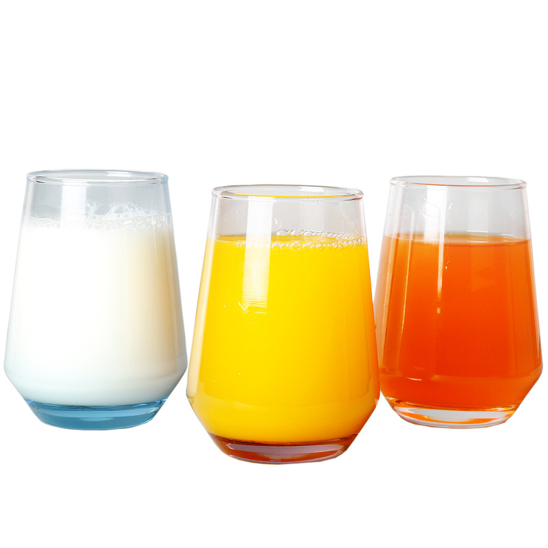 Manzana verde ES7018-1 de vidrio sin plomo taza de ebullición resistente a altas temperaturas de color taza de té taza de bebida de jugo en stock al por mayor