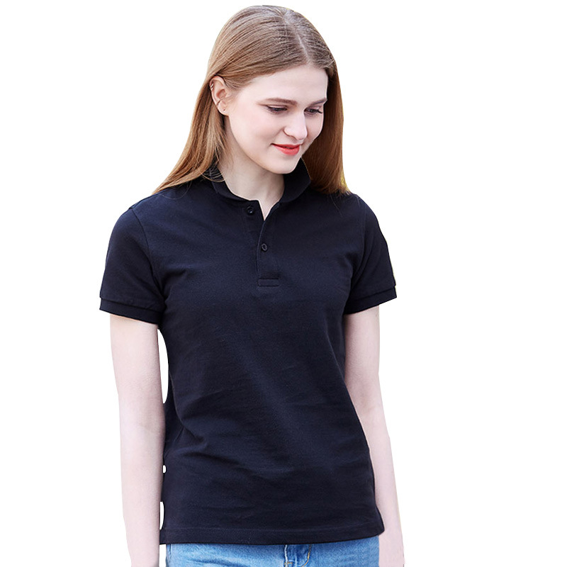 Guangzhou Cang Summer suelta color sólido rey 220g polo de manga corta de algodón puro ropa de trabajo personalizada para padres e hijos para hombres