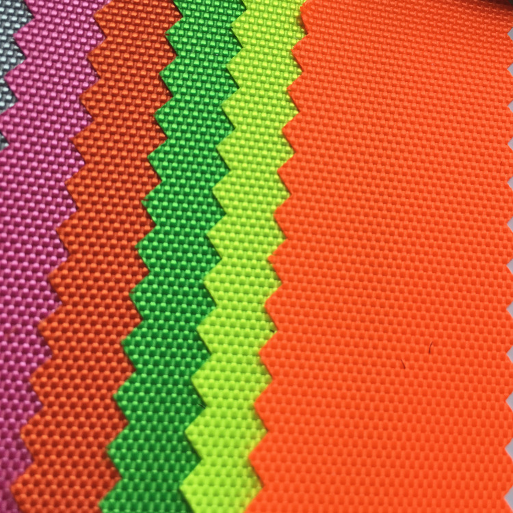 600D古池PU牛津布 荧光颜色面料 有光古池箱包布 针织加密涤纶布