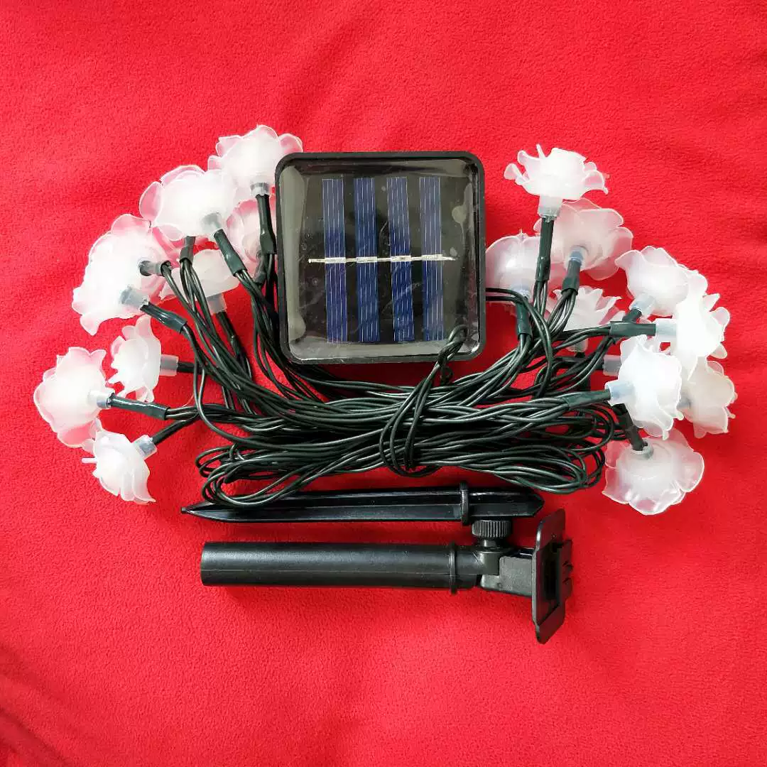 LED bulb solar-powered, travel waterproof flashlight, decorations, lights, roses