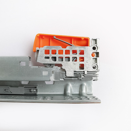 Blum three-section damping drawer slide hidden bottom track full pull silent buffer rail hot sale wholesale