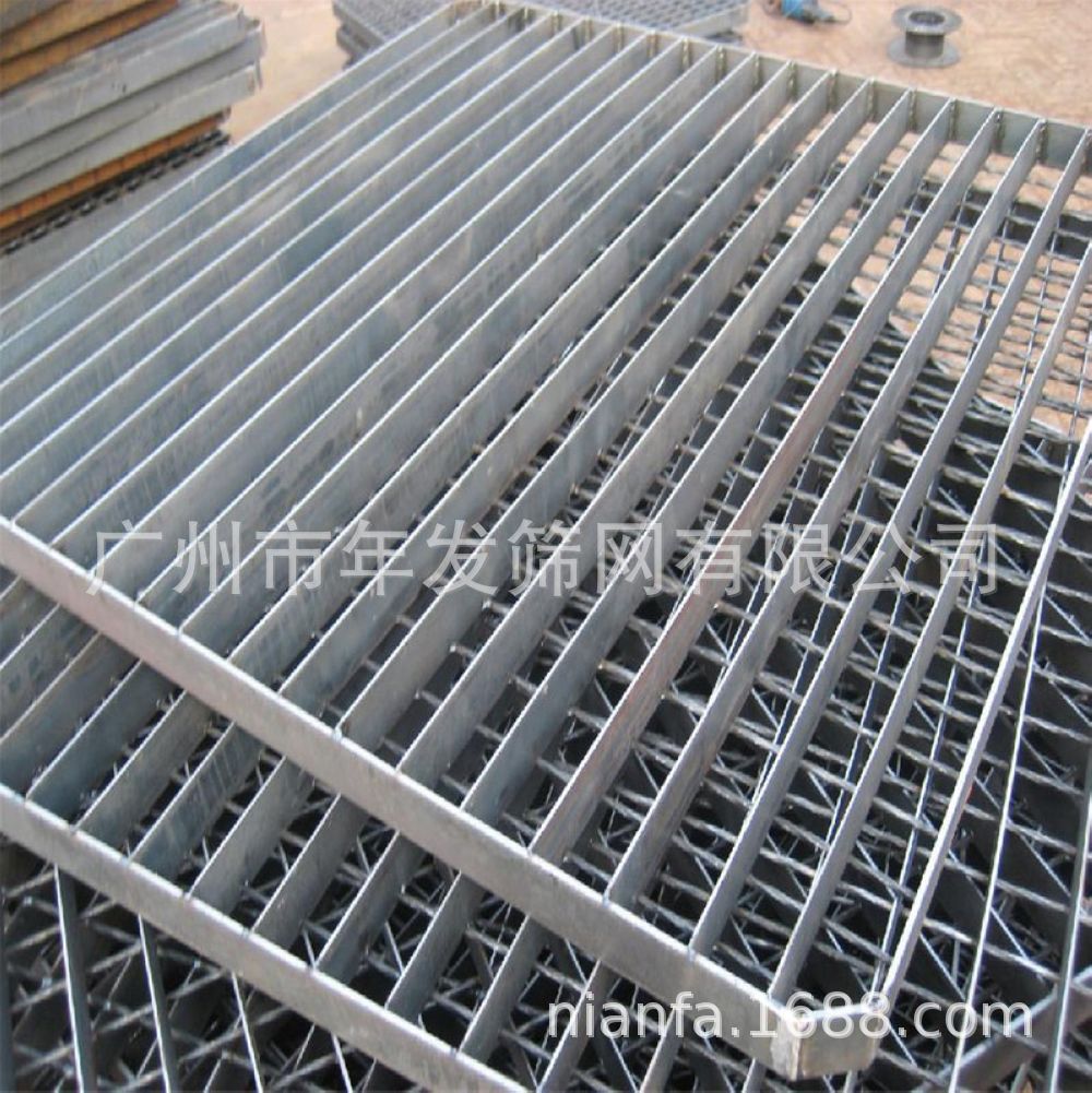 广州筛网厂家现货出售热镀锌钢格板防滑楼梯格栅盖板隐形沟盖板