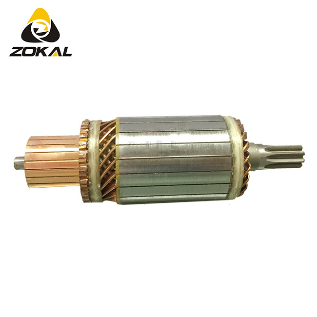 供应汽车起动机转子电枢电动零件适配转子汽车电机马达配件转定子