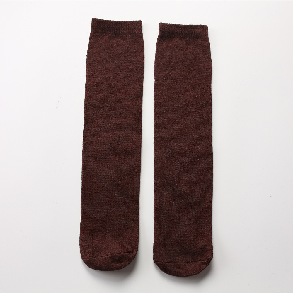 Calcetines de la pila de las mujeres calcetines del padre-hijo del estilo de muy buen gusto brillante del mediados de-becerro del color sólido calcetines del algodón de la moda del todo-fósforo del estilo japonés para los adultos y los niños