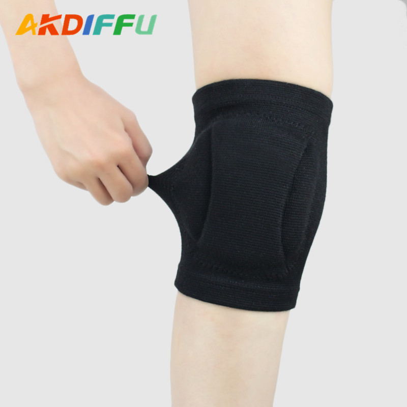 Rodillera deportiva engrosada EVA esponja rodillera pie voleibol nylon rodillera danza rodilla niños patinaje sobre ruedas