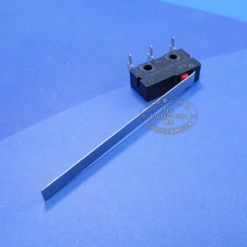 报警器弯三脚55MM柄压力开关可挂磁铁能折弯长柄微动开关KW12-KD