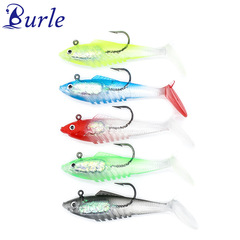 Leaded fish 8cm 11.5g/10cm 19.5g, six colors available, Musta fish hook leaded fish imitation lure