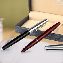 HERO英雄100钢笔14K金笔半钢套礼盒套装公关礼品笔可刻字毕业纪念