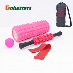 33cm crescent style wolf-shaped yoga column massage stick fascia ball set hollow foam shaft Pilates yoga shaft