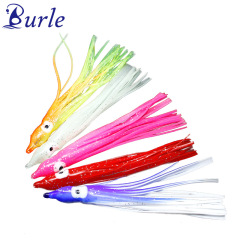 Weihai Fishing Tackle Colorful Octopus 2g 9.5cm Trolling Soft Bait Squid Artificial Lure Imitative Fishing Bait