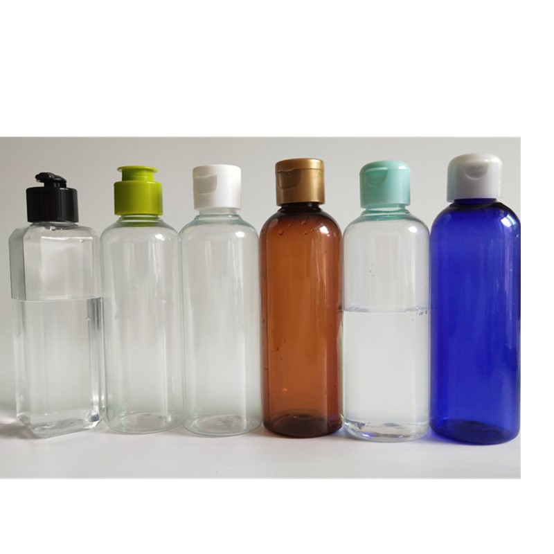 En stock para mascotas 50ml 60ml 80ml 100mL Flip botella de plástico botella transparente cosmética sub-botella