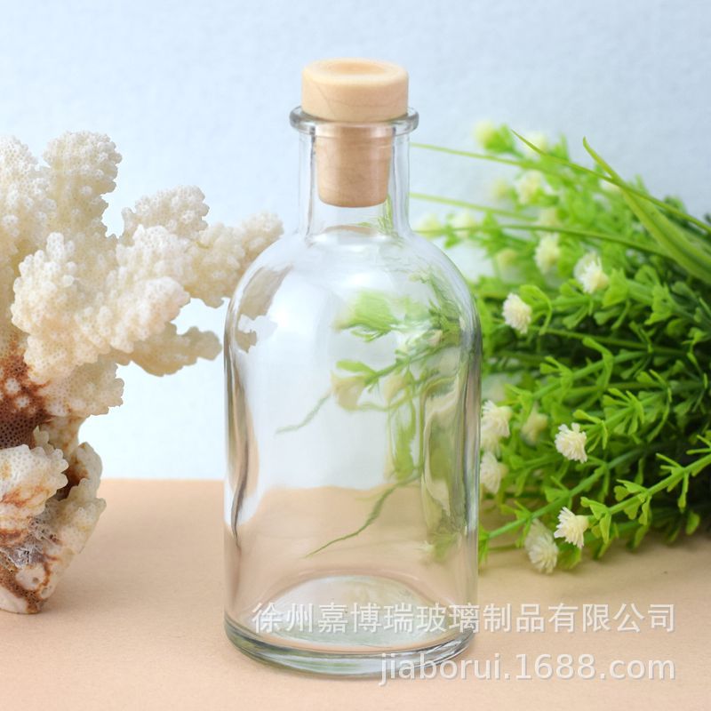 厂家直销150m卡口世纪l玻璃香薰瓶无火香薰精油瓶 自挥发室内藤条