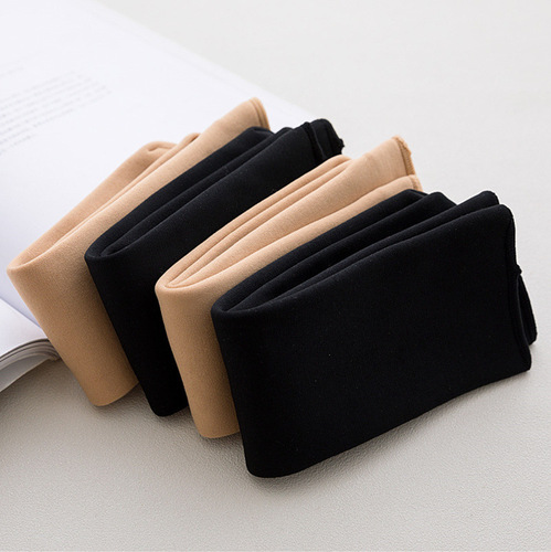 Socks women's mid-calf autumn and winter adult warm socks snow socks plus velvet and thickened men's and women's fashionable solid color floor socks
