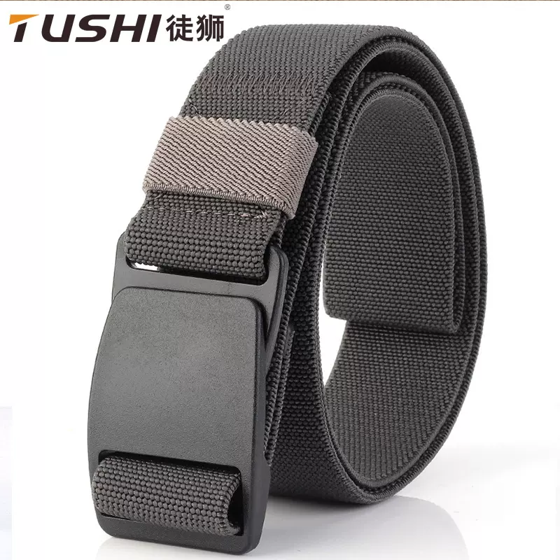 TUSHI 弹力腰带 多耐福塑钢pom扣具 休闲百搭皮带 厂家批发