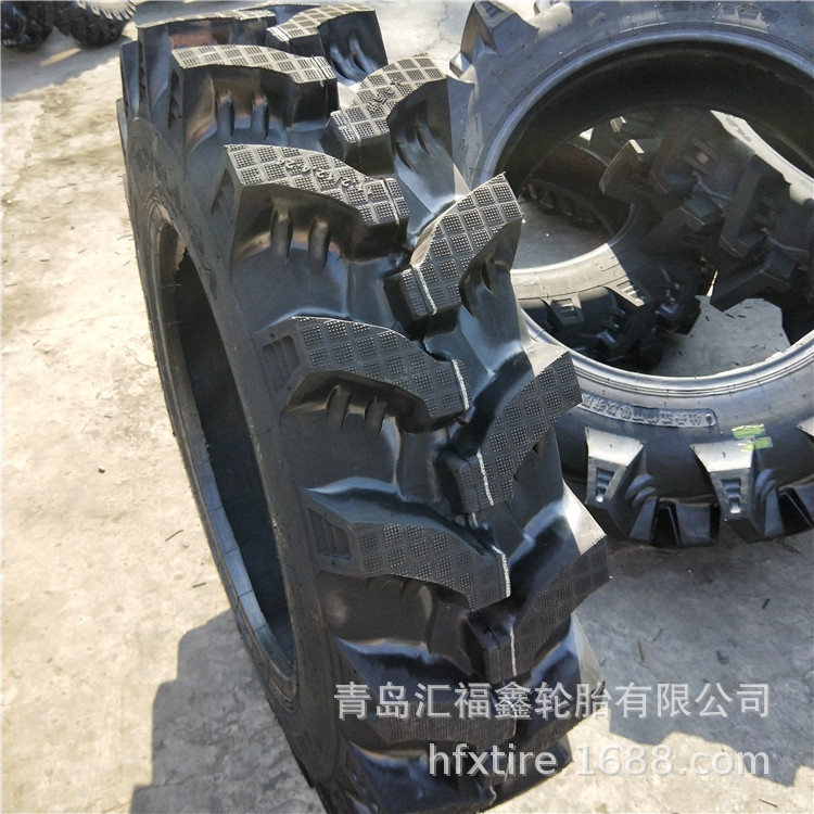 供应半高花农用拖拉机轮胎11.2-24水旱两用轮胎可配内胎