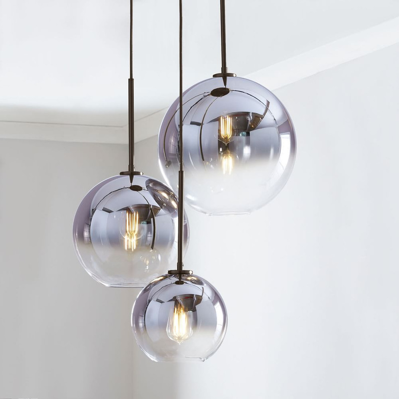 Nordic Living Room Bedroom Bedside Bar Restaurant Gradient Glass Ball Combination Chandelier Ancient Town Lamps Wholesale