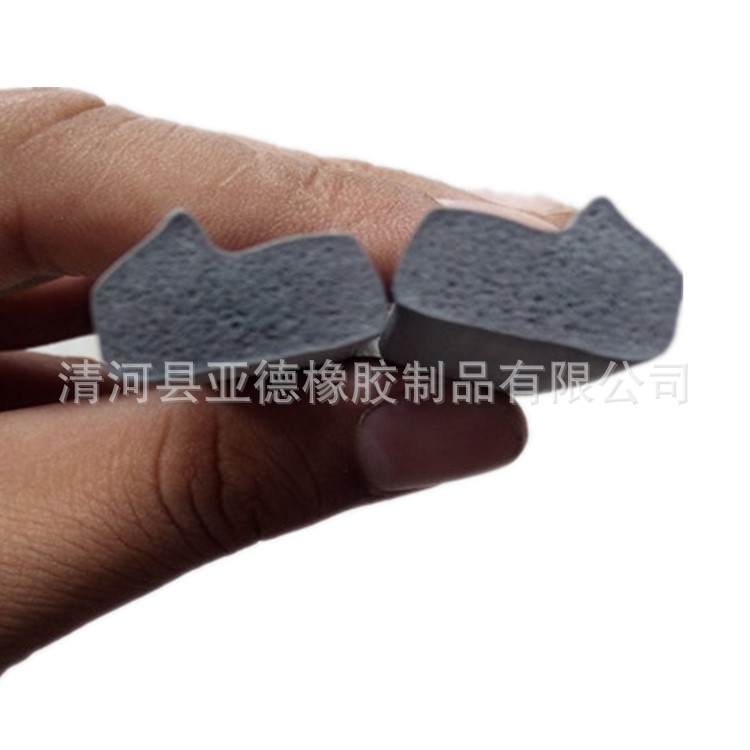 耐高温海绵密封条 硅胶发泡密封条 硅胶灰色密封条