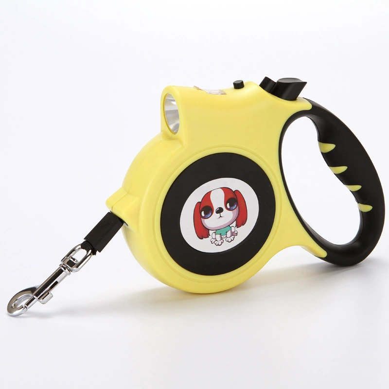 Retractable Pet Leash 5 m, Automatic Telescopic Dog Leash with LED Light, Multi-color