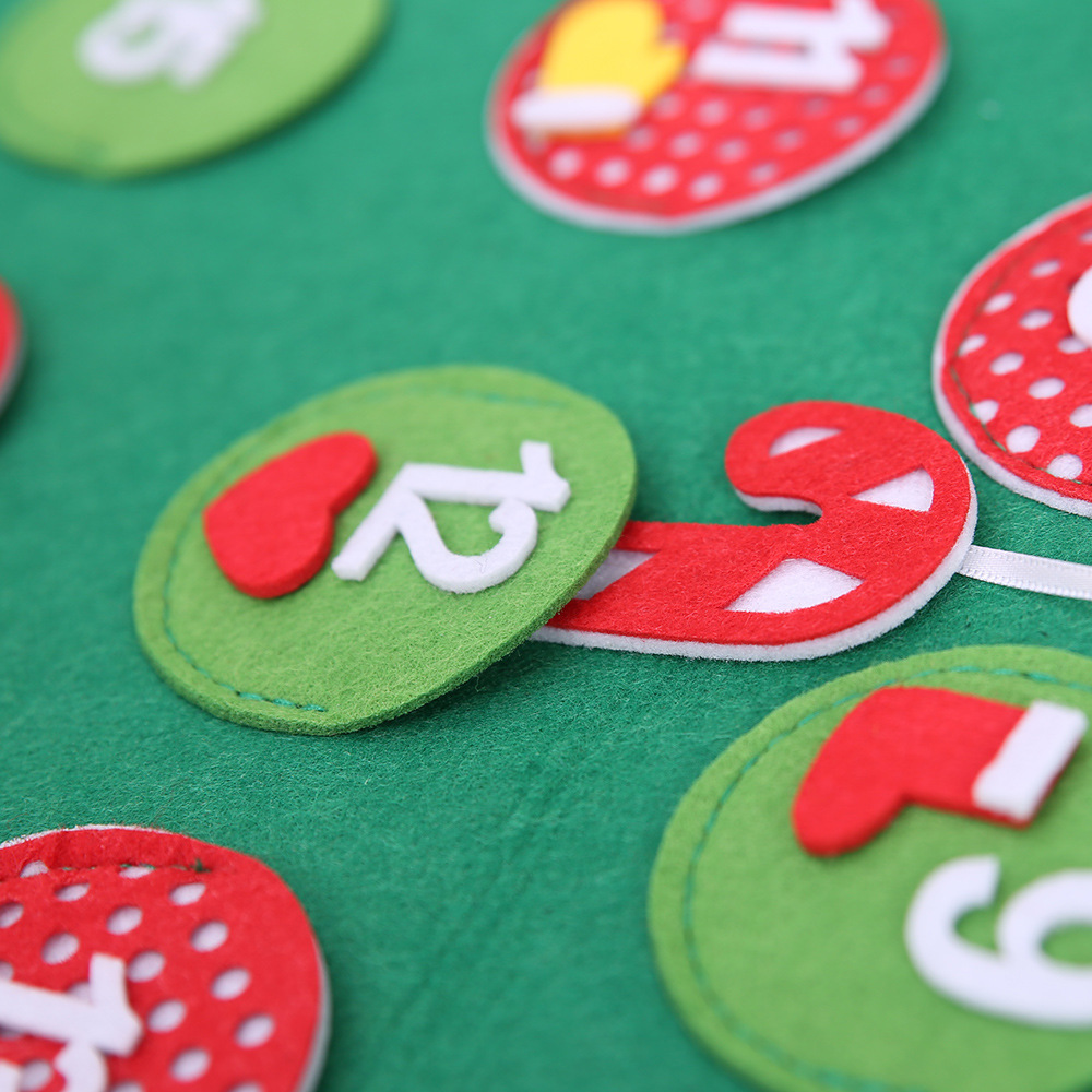 Christmas Haube creative new Christmas decorations Christmas countdown calendar non-woven calendar pendant cartoon old man_voghion.com