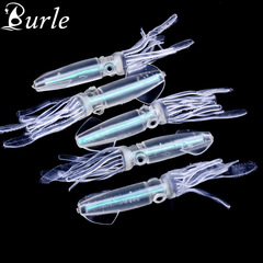 Subimart Best Selling Colorful Glow Tube Night Squid Soft Bait Lure 10cm/8g Casting Bait Whaling Factory Wholesale