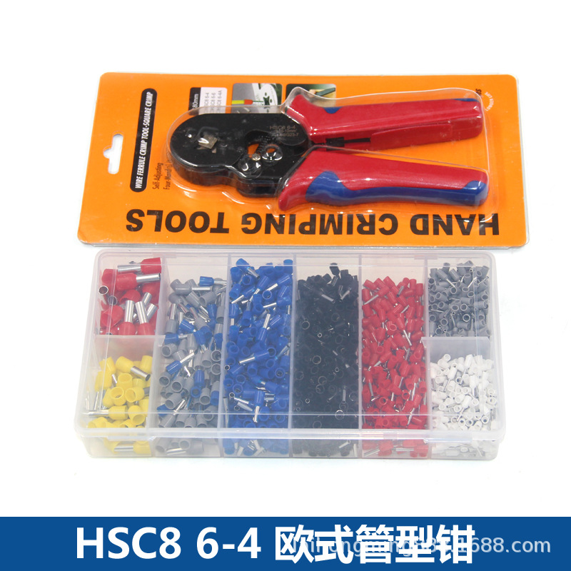 厂家批发 HSC8 6-4A管型端子压线钳 套管式专用钳子 手动压接钳