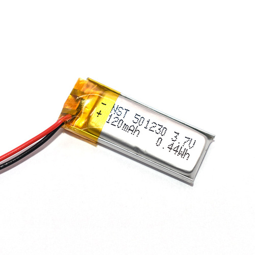 Polymer lithium battery 501230 130mAh Bluetooth headset rechargeable lithium battery Recording pen battery 3.7