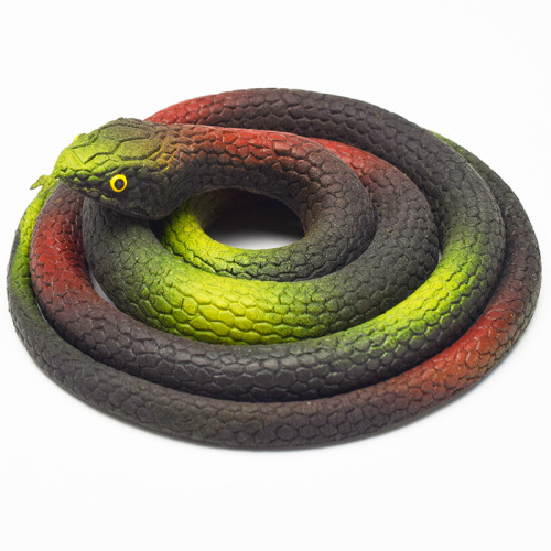 Simulated snake toy, 80cm soft plastic fake snake, trick and scary cobra, crew props, field snake factory direct sale