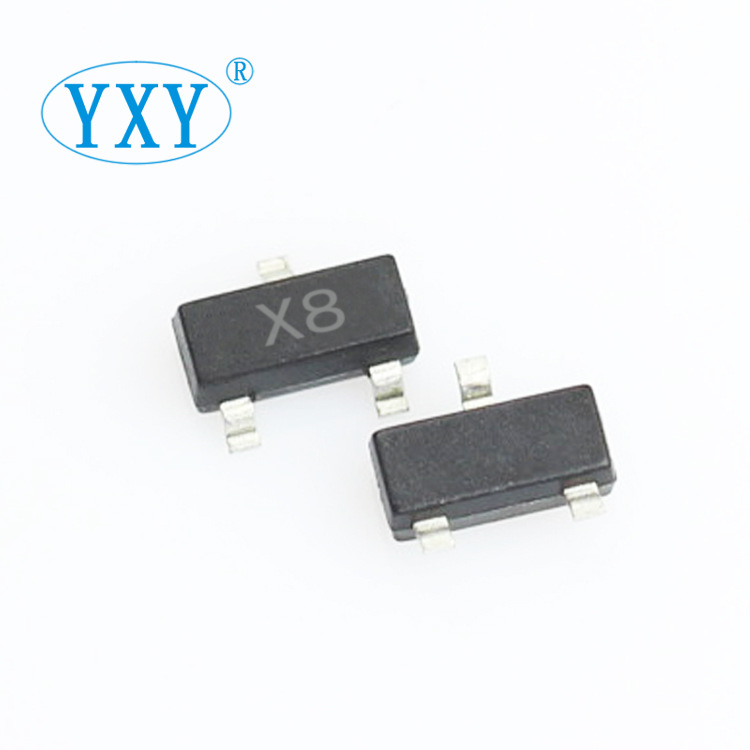 厂家直营 BZX84C6V8 丝印X8 SOT-23封装 6.8V 贴片稳压二极管