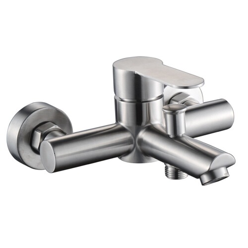 304 stainless steel bathtub triple faucet Pearl shower faucet hot and cold water mixing valve simple shower set