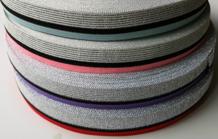 现货金银线花边织带针织DIY编织装饰配饰亮片蝴蝶结亮片织带