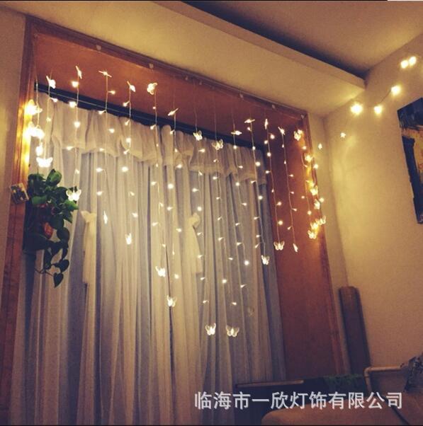 LED luces de cortina de amor luces de colores luces de cadena para la boda cielo estrellado habitación Día de San Valentín dormitorio luces decorativas