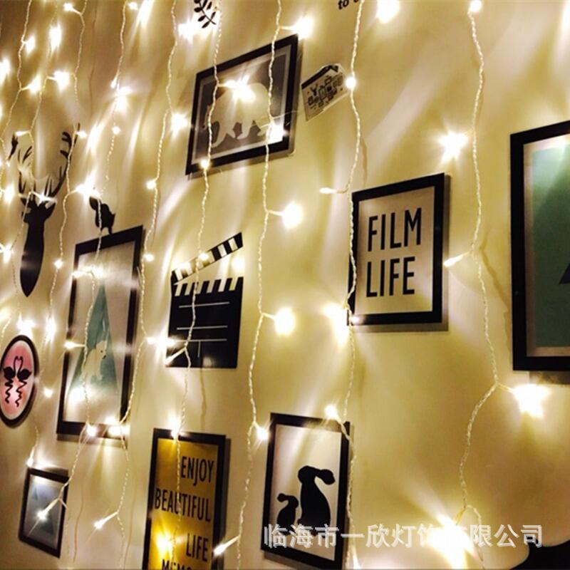 LED luces de cortina de amor luces de colores luces de cadena para la boda cielo estrellado habitación Día de San Valentín dormitorio luces decorativas