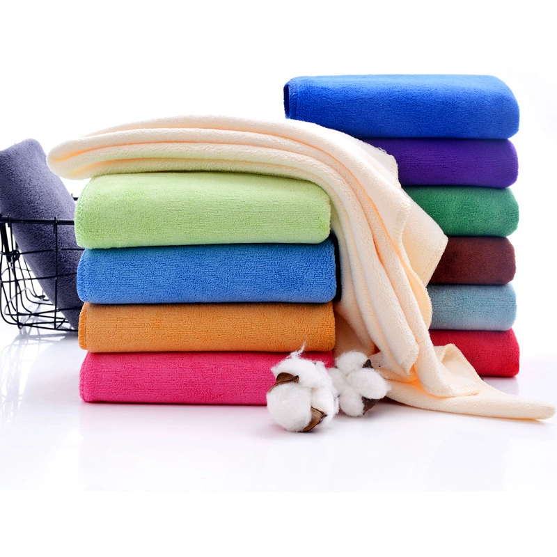 Ultrafine fiber towel 35*75 brushed dry hair towel 300 g/㎡ square beauty and hair towel