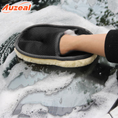 Plush car wash gloves bear paw car imitation wool winter car wiping, waxing, polishing, cleaning, beauty and maintenance tools