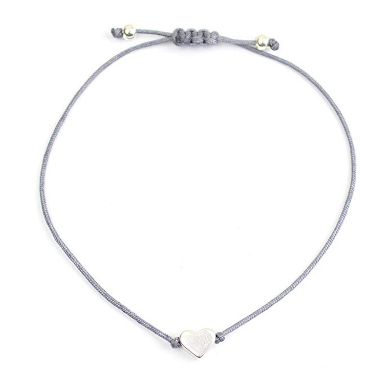 Simple cross-border e-commerce explosions bracelet friendship couple copper heart woven simple bracelet wholesale