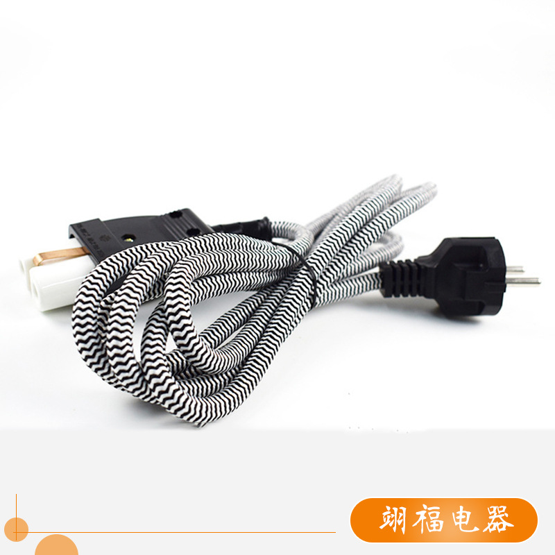 厂家供应欧式电源线漏电保护三芯电源线插头铜芯欧标电源线批发