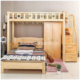 子母床;实木床;书柜