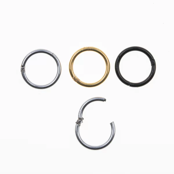 Factory direct stainless steel body piercing jewelry round ear buckle closed ring closed ring titanium steel earrings closed ring