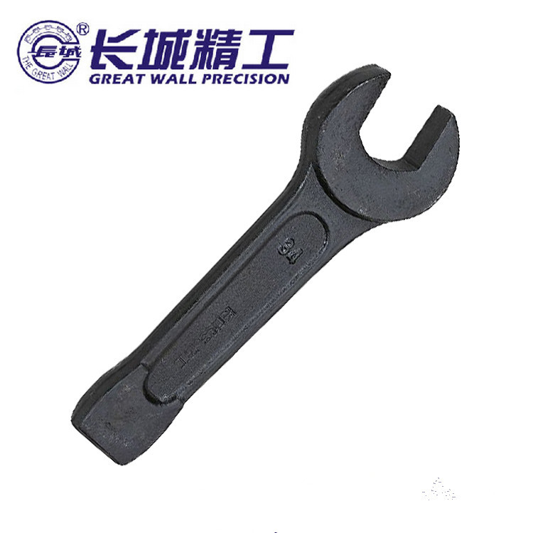*批发长城精工发黑敲击呆扳手直柄开口合金钢强度江西总代理