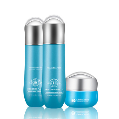 美容院套盒臻粹清透保湿3件套面部护肤品套装 面部护理化妆品套装