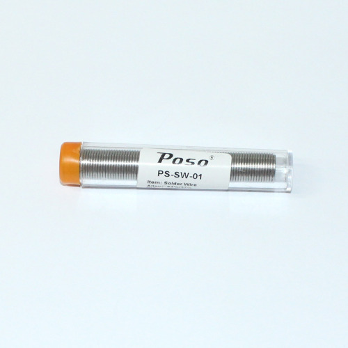 POSO 6337 solder wire plastic tube with 1.0mm lead solder wire, bright, wash-free solder pen