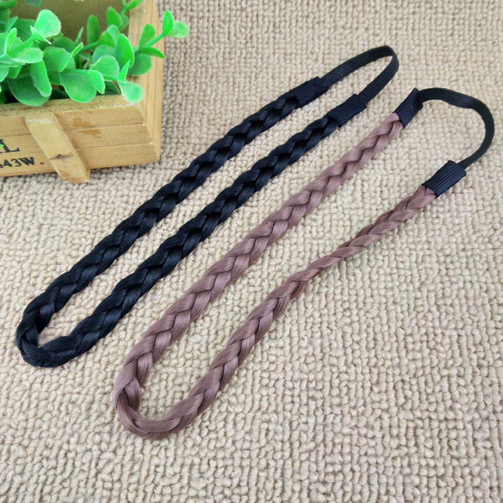 A2412 peluca Twist trenza banda de pelo 20 accesorios para el cabello cuerda de pelo anillo de pelo tocado Yiwu 2 yuanes tienda