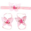 Children's ankle bracelet, headband, European style, flowered, wholesale