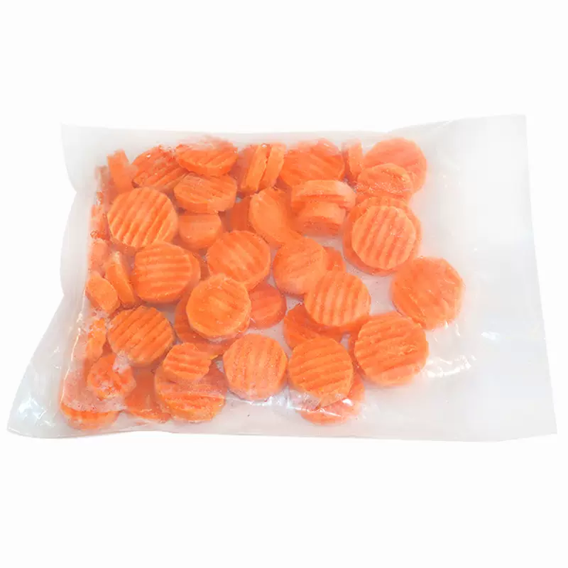 速冻胡萝卜片丁工厂冷冻蔬菜规格品类可制定适合团膳企业急冻