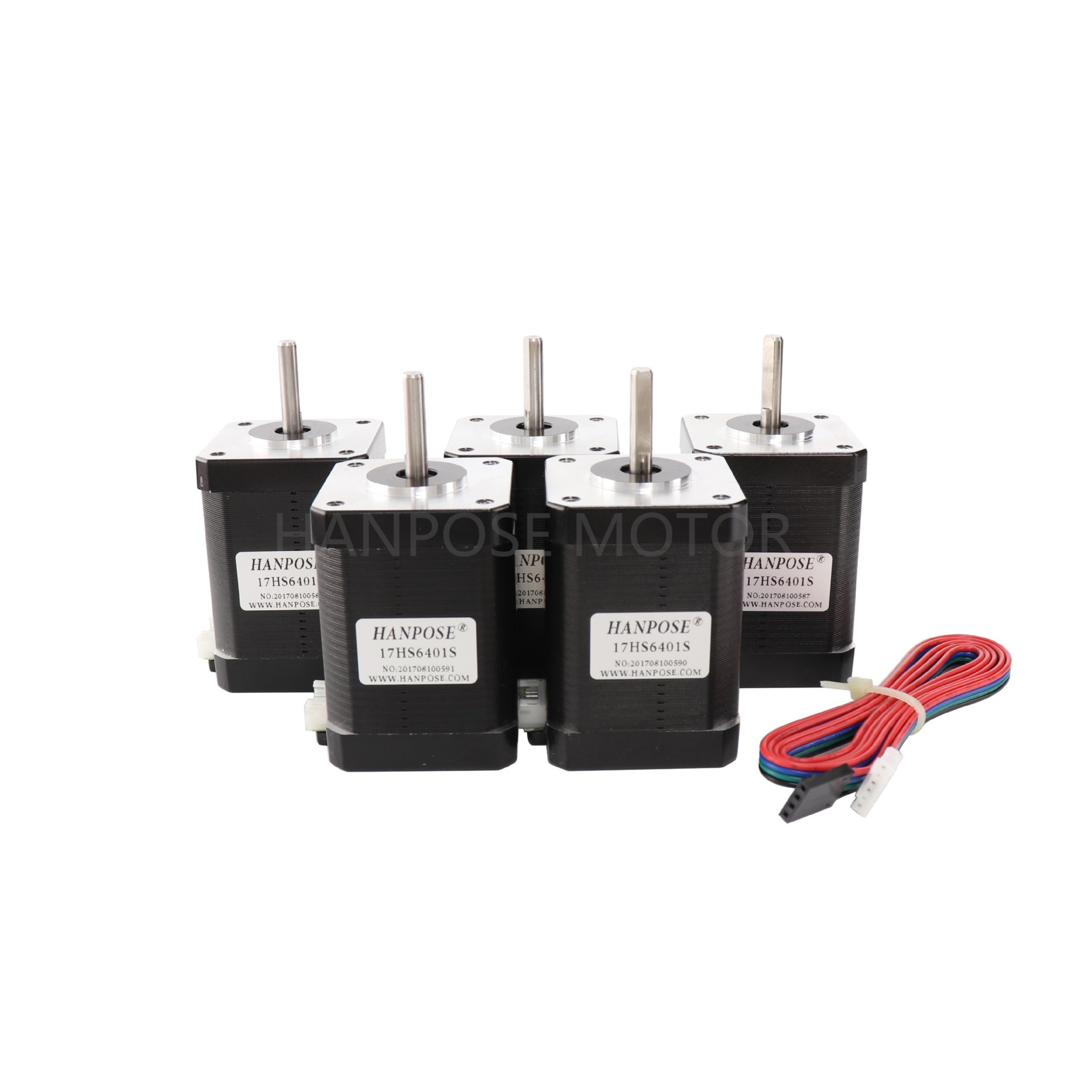 42ステッピングモータ17HS6401S二相四線12Vトルク0.72N軸径5MM低騒音メーカー現物