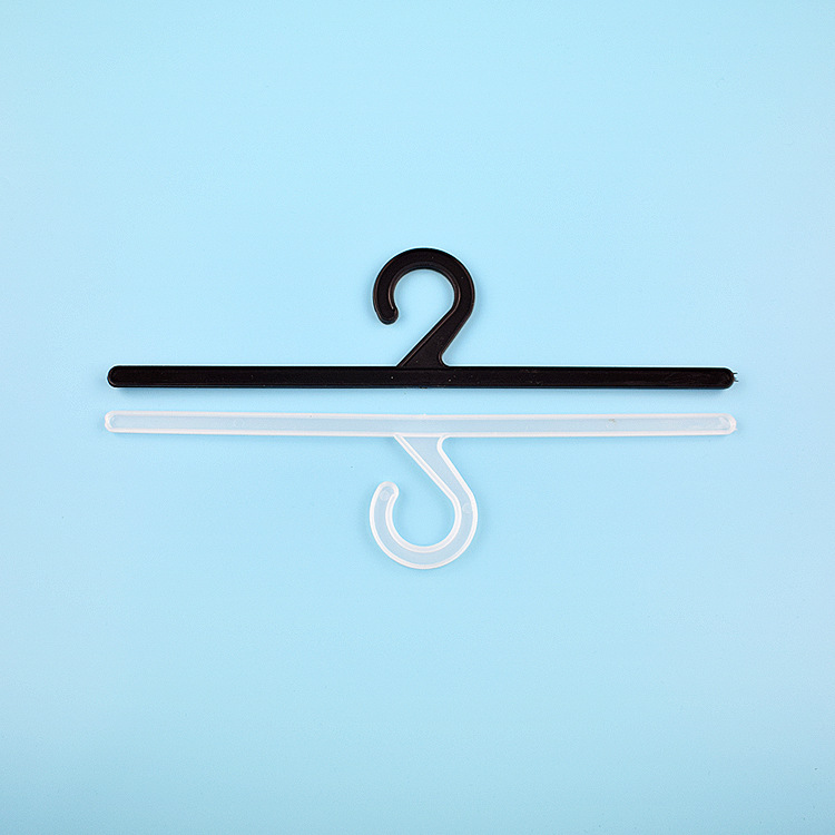 塑胶挂钩 包装袋挂钩 一字问号钩子 横条展示挂钩 27.5x6.6cm