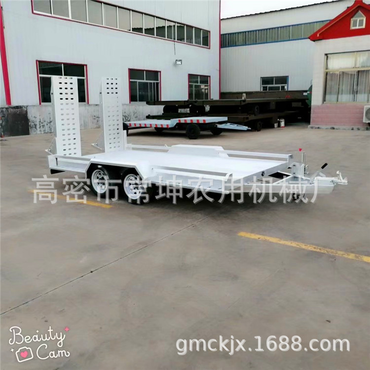 厂家供应    2.5吨车辆运输车   欧式拖车  机械刹车  非标定 制