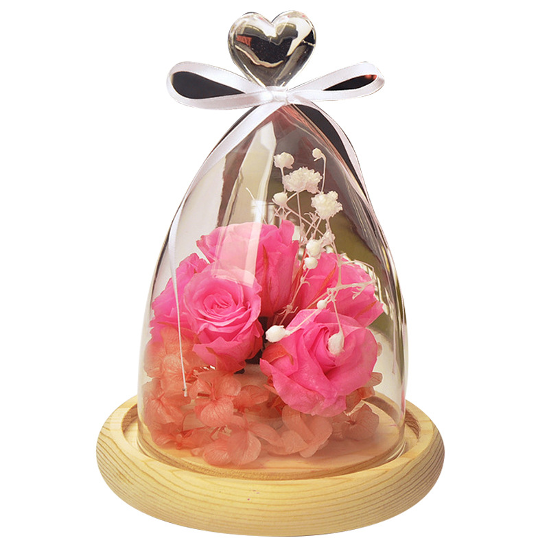 Mxmade vidrio creativo paisaje cubierta amor vidrio cubierta micro paisaje florero regalo especial